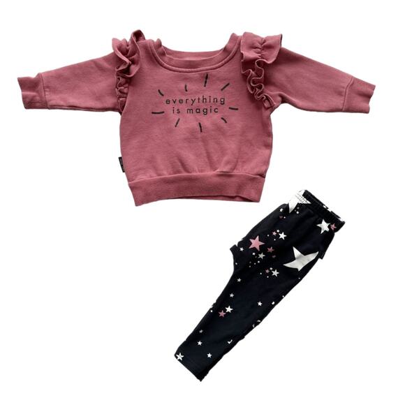Tiny Tribe Everything Is Magic Outfit 6-9m - Picture 1 of 4